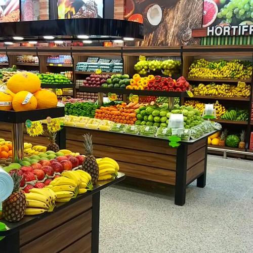 Móveis planejados, check-out para supermercados, hortifruti e lojas.